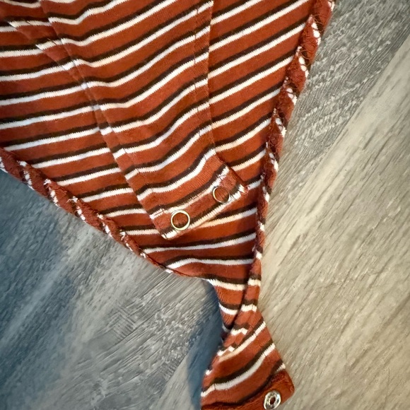 Striped Orange Bodysuit - Picture 5 of 5